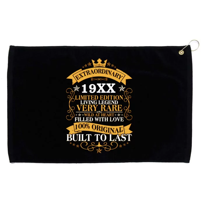 Extraordinary Custom Year Limited Edition Built To Last Personalize Birthday Grommeted Golf Towel