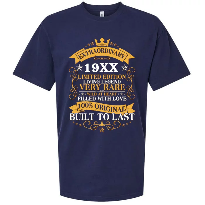 Extraordinary Custom Year Limited Edition Built To Last Personalize Birthday Sueded Cloud Jersey T-Shirt