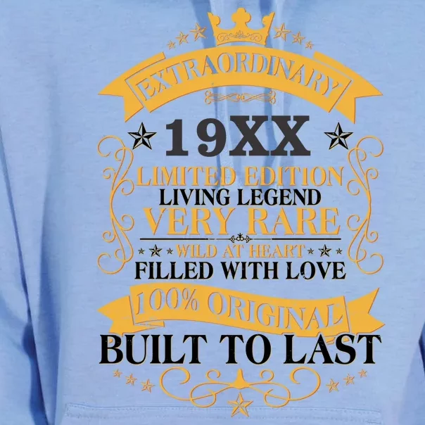 Extraordinary Custom Year Limited Edition Built To Last Personalize Birthday Unisex Surf Hoodie