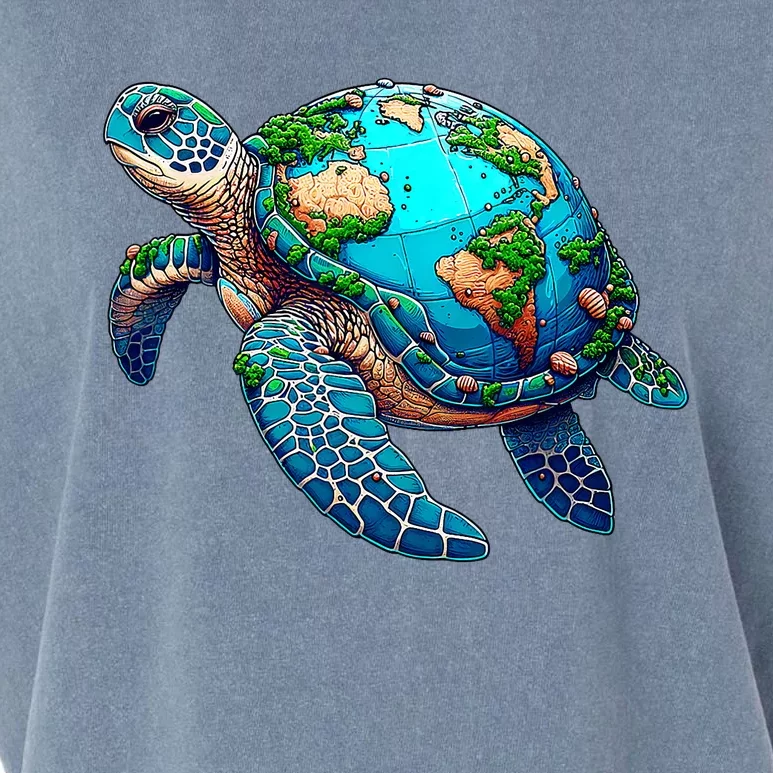 Earth Day 2024 Restore Earth Sea Turtle Art Save The Planet Garment-Dyed Women's Muscle Tee