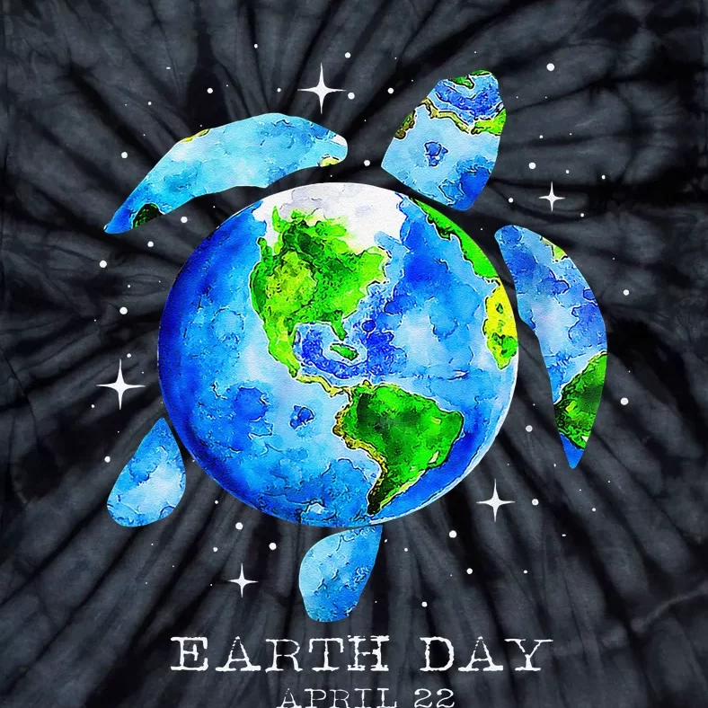 Earth Day 2024 Restore Earth Sea Turtle Art Save The Planet Gift Tie-Dye T-Shirt