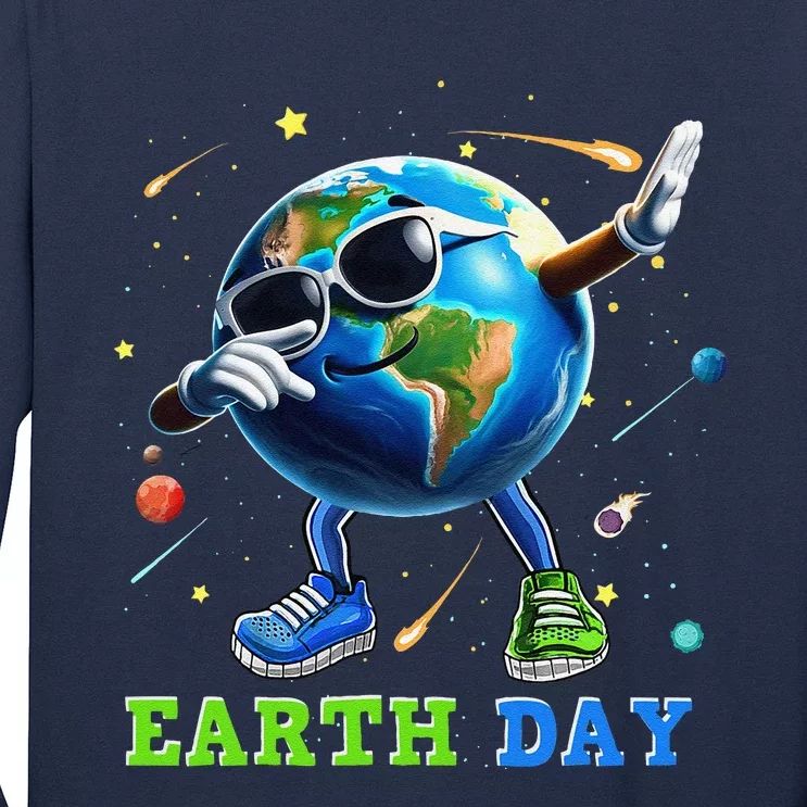 Earth Day 2024 Funny Earth Day Dab Long Sleeve Shirt