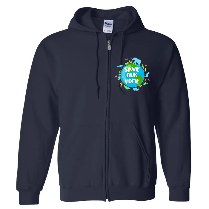 Earth Day 2023 Environmental Nature Planet Full Zip Hoodie