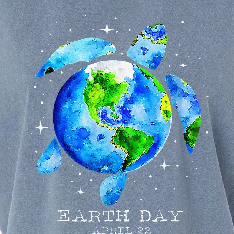 Earth Day 2024 Restore Earth Sea Turtle Art Save The Planet Garment-Dyed Women's Muscle Tee