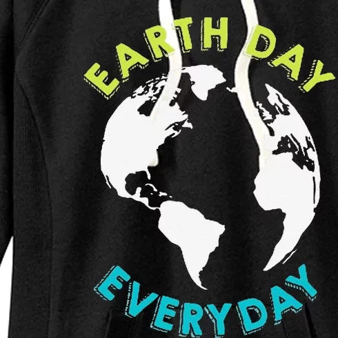 Earth Day 2023 Pocket Design Earth Day Everyday Women's Fleece Hoodie