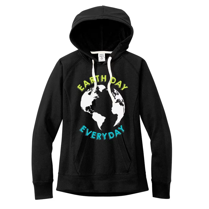 Earth Day 2023 Pocket Design Earth Day Everyday Women's Fleece Hoodie