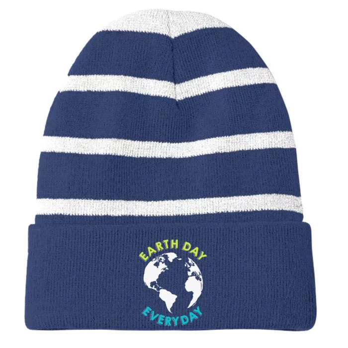 Earth Day 2023 Pocket Design Earth Day Everyday Striped Beanie with Solid Band