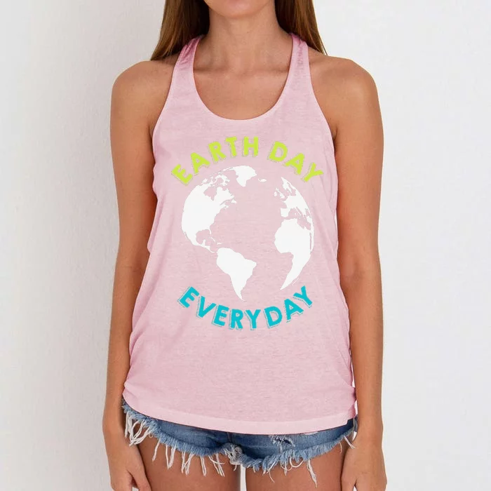 Earth Day 2023 Pocket Design Earth Day Everyday Women's Knotted Racerback Tank