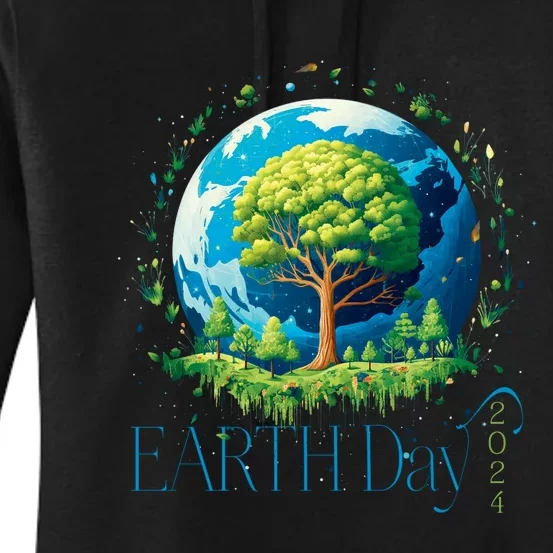 Earth Day 2024 Environmental International Awareness Women's Pullover Hoodie