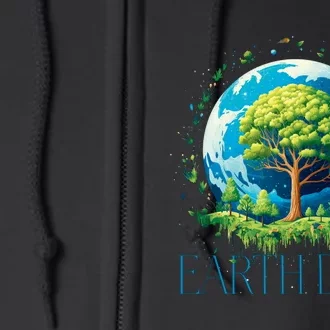 Earth Day 2024 Environmental International Awareness Full Zip Hoodie