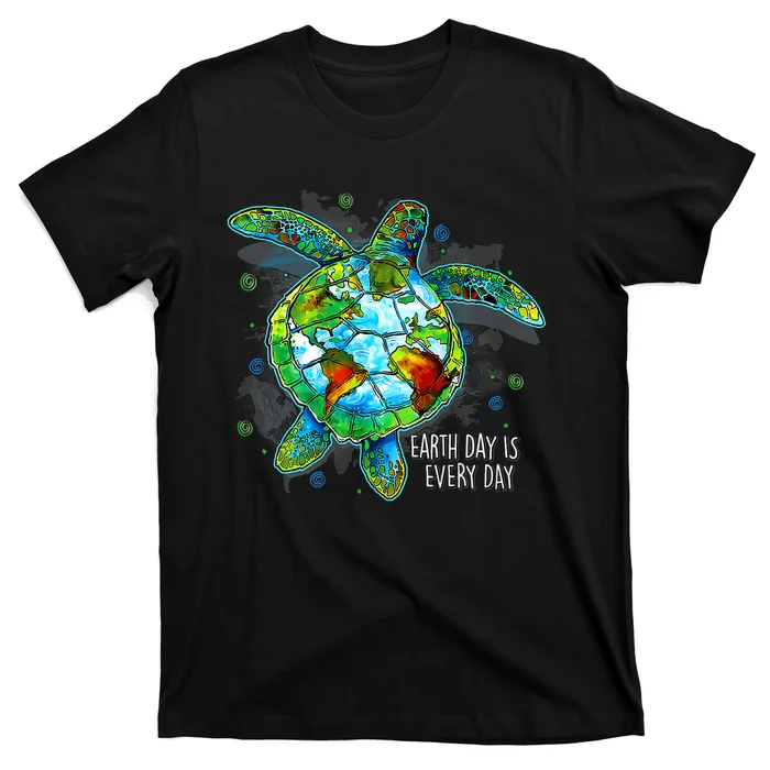 Earth Day 2024 Restore Recycle Sea Turtle Save The Planet T-Shirt