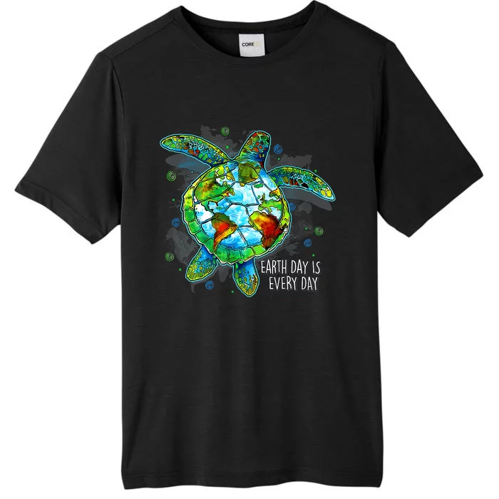 Earth Day 2024 Restore Recycle Sea Turtle Save The Planet ChromaSoft Performance T-Shirt