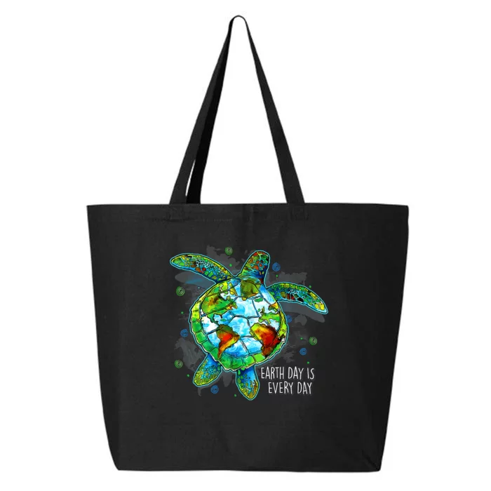 Earth Day 2024 Restore Recycle Sea Turtle Save The Planet 25L Jumbo Tote