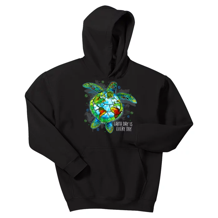 Earth Day 2024 Restore Recycle Sea Turtle Save The Planet Kids Hoodie