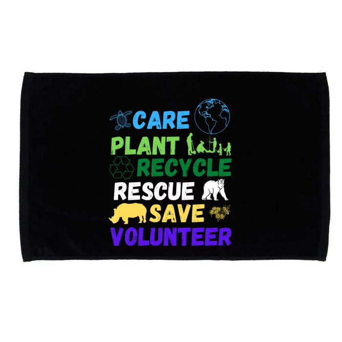 Earth Day 2024 Save Bees Rescue Animals Plant Trees Recycle Microfiber Hand Towel