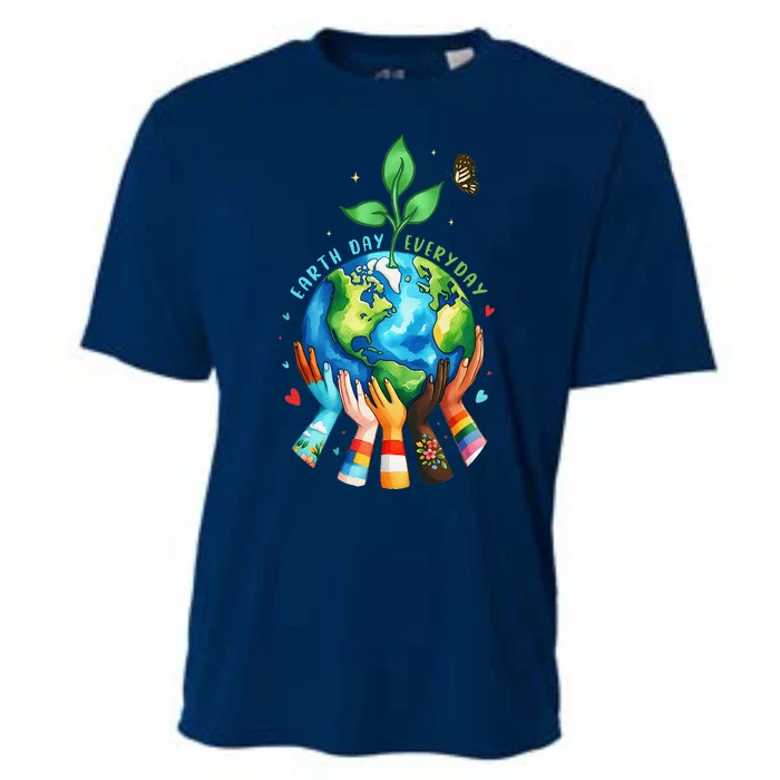 Earth Day 2024 Everyday Protect Environment Save The Planet Cooling Performance Crew T-Shirt