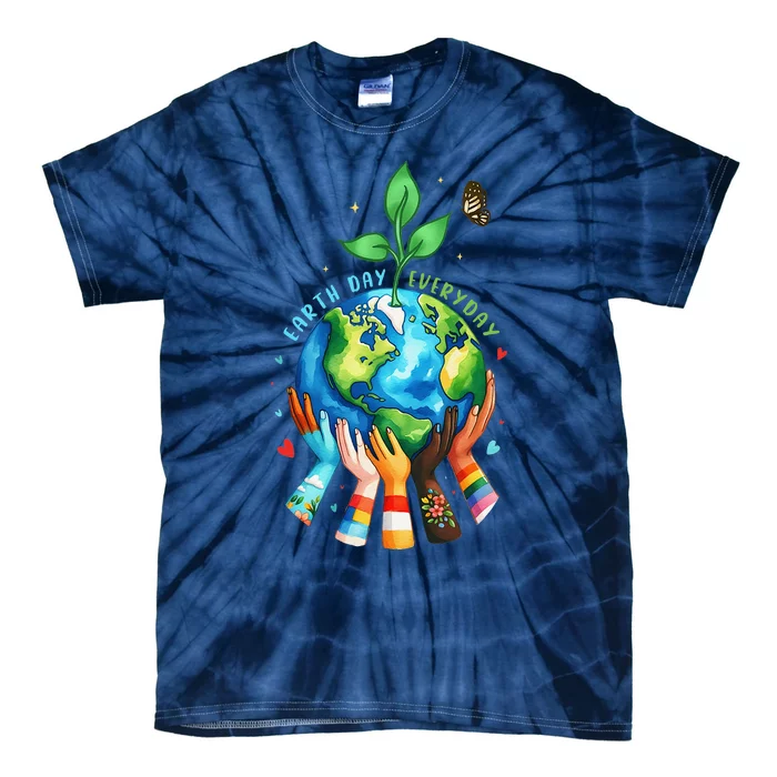 Earth Day 2024 Everyday Protect Environment Save The Planet Tie-Dye T-Shirt