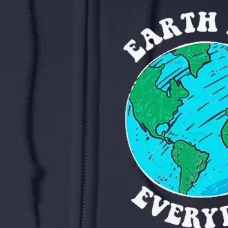 Earth Day 2023 Pocket Design Earth Day Everyday Full Zip Hoodie