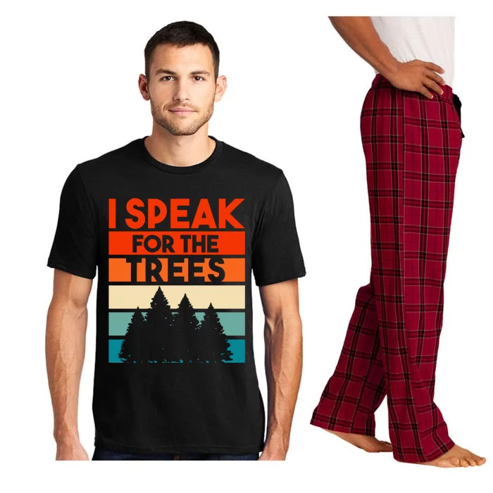 Earth Day 2020 Design Speak For The Trees Environtal Protective Gift Pajama Set