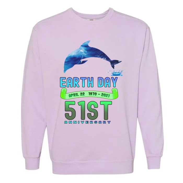 Earth Day 22 April Celebrating Mother Earth 51st Anniversary Gift Garment-Dyed Sweatshirt