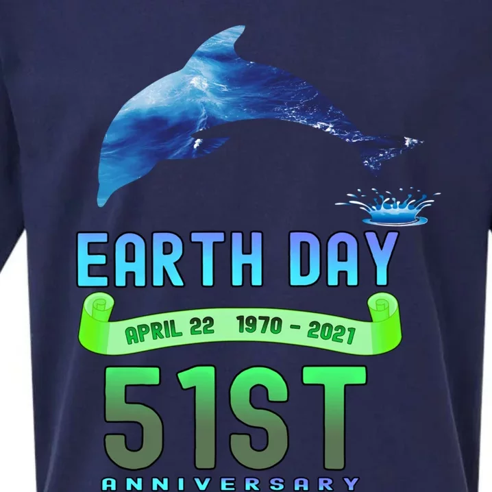 Earth Day 22 April Celebrating Mother Earth 51st Anniversary Gift Sueded Cloud Jersey T-Shirt