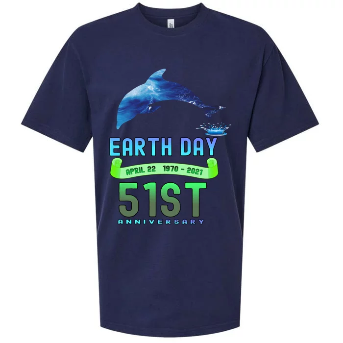 Earth Day 22 April Celebrating Mother Earth 51st Anniversary Gift Sueded Cloud Jersey T-Shirt