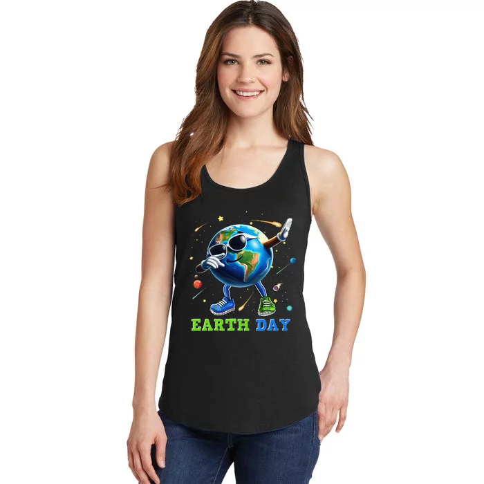 Earth Day 2024 Funny Earth Day Dab Ladies Essential Tank