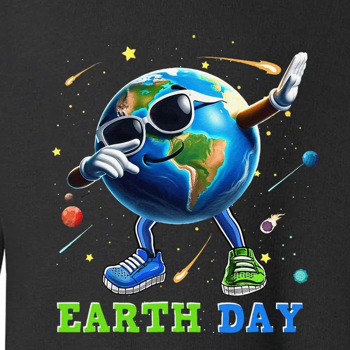 Earth Day 2024 Funny Earth Day Dab Toddler Sweatshirt