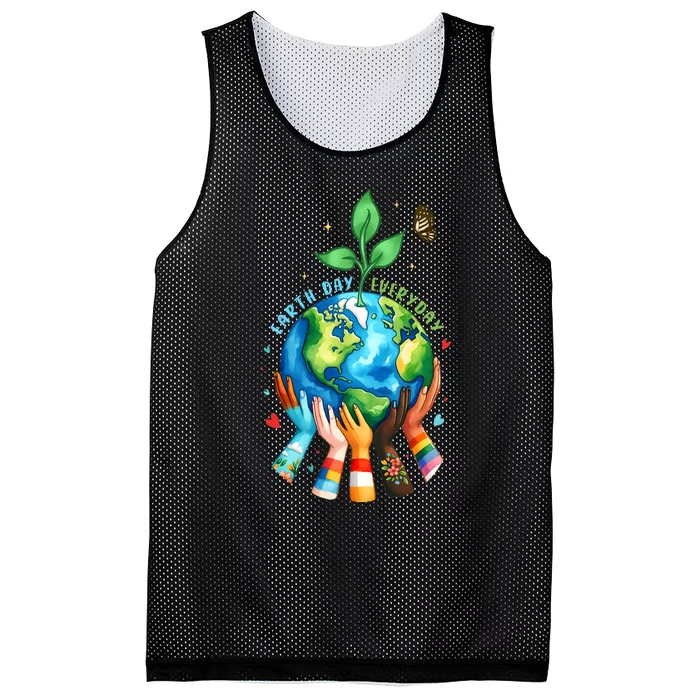 Earth Day 2024 Everyday Protect Environment Save The Planet Mesh Reversible Basketball Jersey Tank