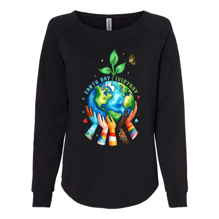 Earth Day 2024 Everyday Protect Environment Save The Planet Womens California Wash Sweatshirt