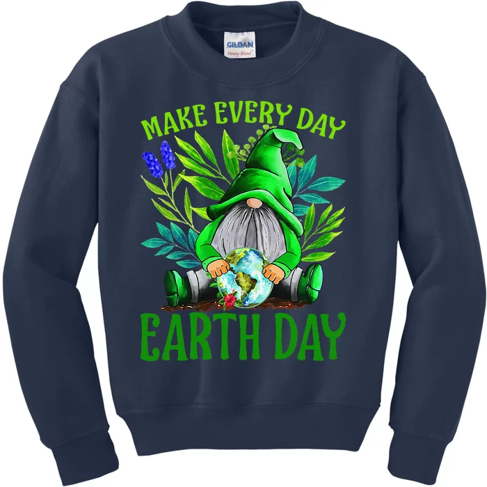 Earth Day 2024 Make Earth Day Every Day Kids Sweatshirt