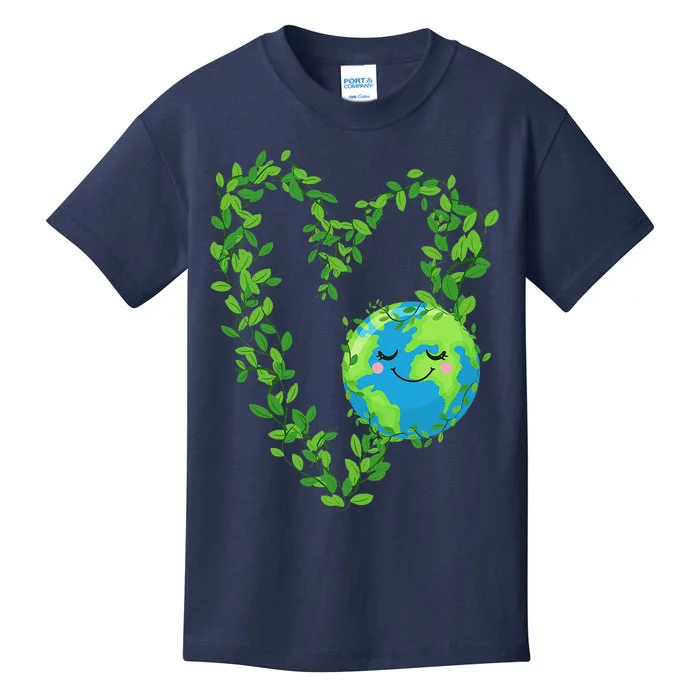 Earth Day 2024 Heart Earth Day Love Kids T-Shirt