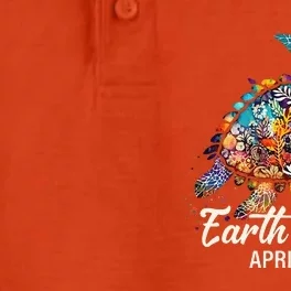 Earth Day 2024 Restore Earth Sea Turtle Art Save The Planet Dry Zone Grid Performance Polo