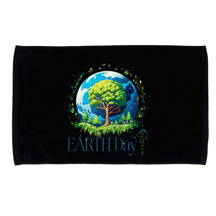 Earth Day 2024 Environmental International Awareness Microfiber Hand Towel