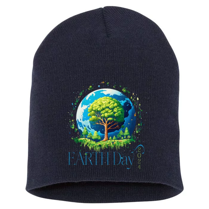 Earth Day 2024 Environmental International Awareness Short Acrylic Beanie