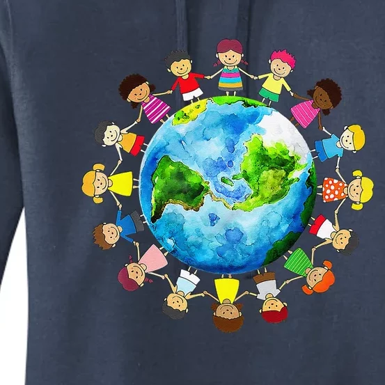 Earth Day 2024 Earth Day Teacher Women's Pullover Hoodie