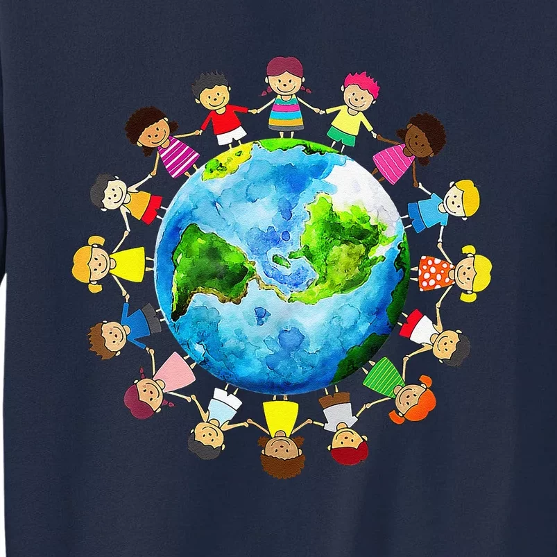 Earth Day 2024 Earth Day Teacher Tall Sweatshirt