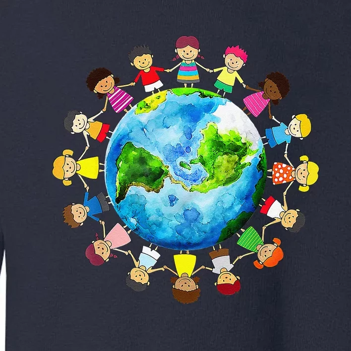 Earth Day 2024 Earth Day Teacher Toddler Sweatshirt