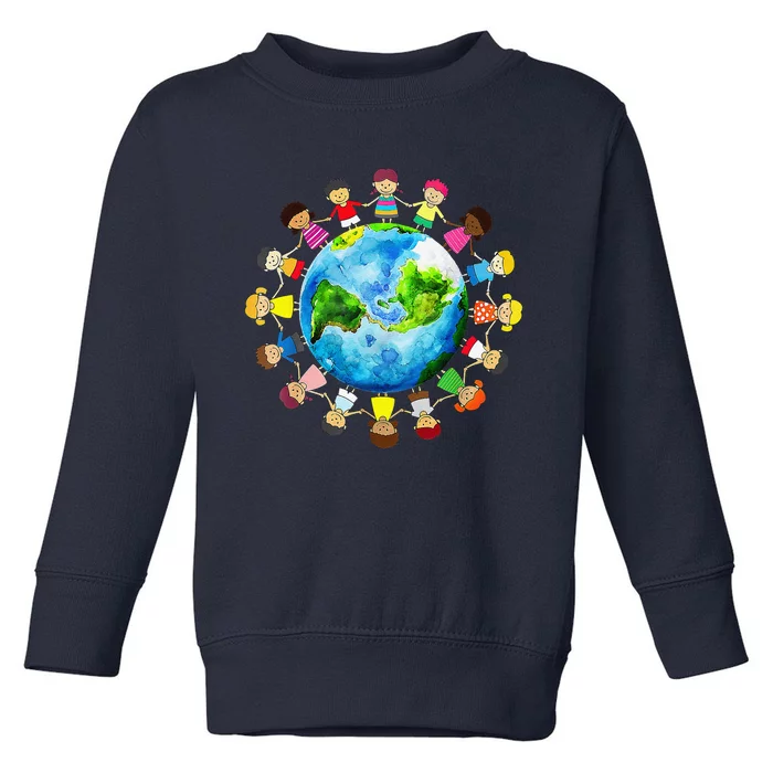 Earth Day 2024 Earth Day Teacher Toddler Sweatshirt