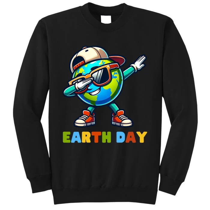 Earth Day 2024 Funny Earth Day Dab Tall Sweatshirt