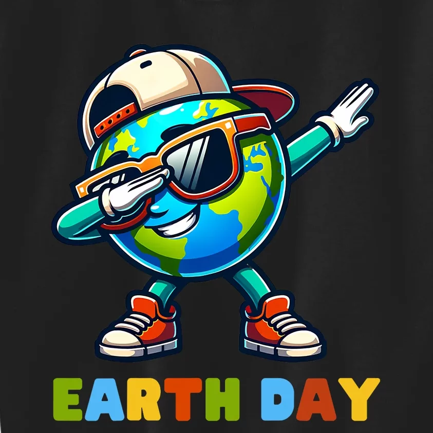 Earth Day 2024 Funny Earth Day Dab Kids Sweatshirt