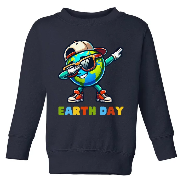 Earth Day 2024 Funny Earth Day Dabing Toddler Sweatshirt