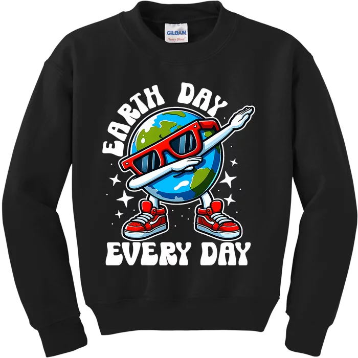 Earth Day 2024 Funny Earth Day Dab Kids Sweatshirt