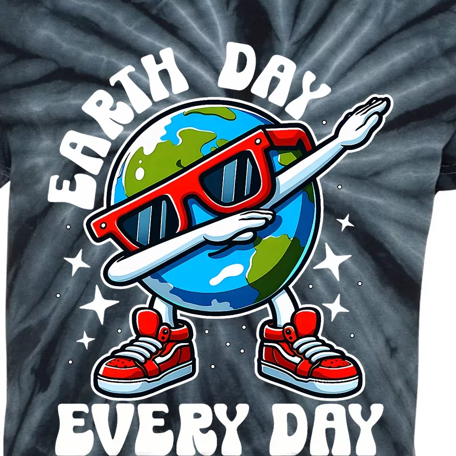 Earth Day 2024 Funny Earth Day Dab Kids Tie-Dye T-Shirt