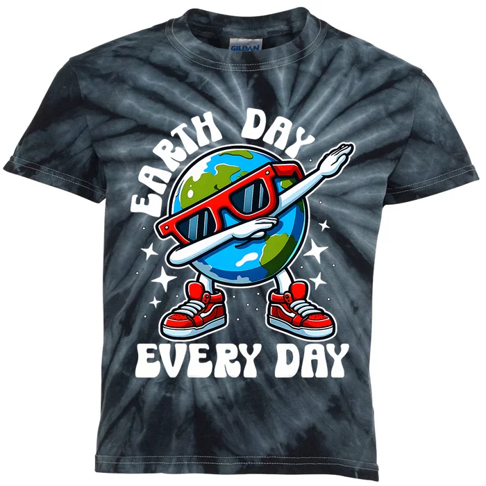 Earth Day 2024 Funny Earth Day Dab Kids Tie-Dye T-Shirt