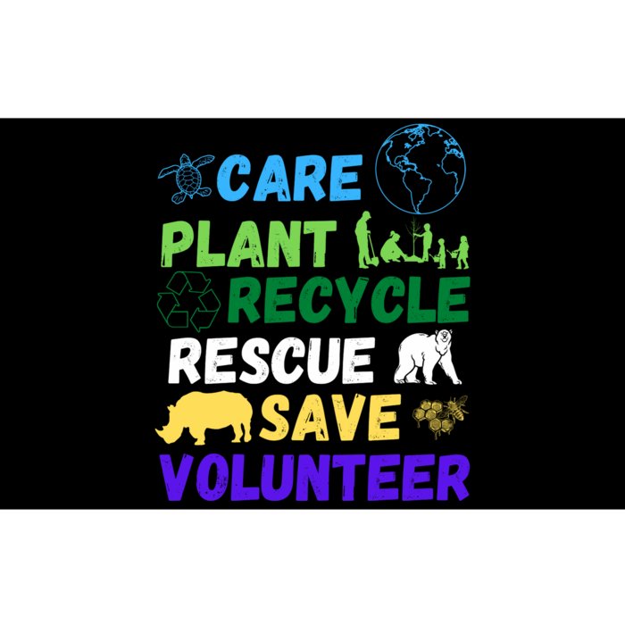 Earth Day 2024 Save Bees Rescue Animals Plant Trees Recycle Bumper Sticker