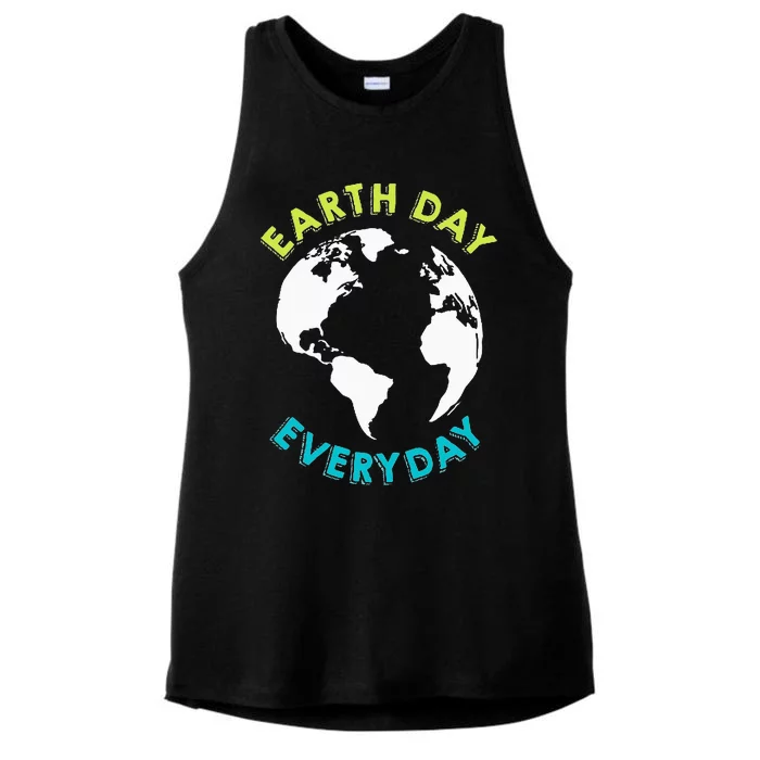 Earth Day 2023 Pocket Design Earth Day Everyday Ladies Tri-Blend Wicking Tank