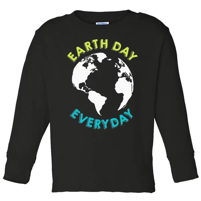 Earth Day 2023 Pocket Design Earth Day Everyday Toddler Long Sleeve Shirt