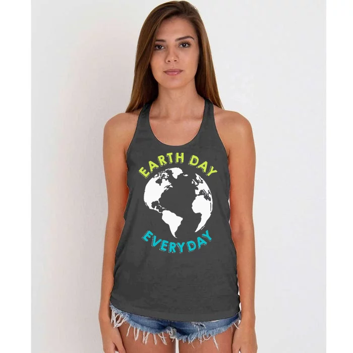 Earth Day 2023 Pocket Design Earth Day Everyday Women's Knotted Racerback Tank