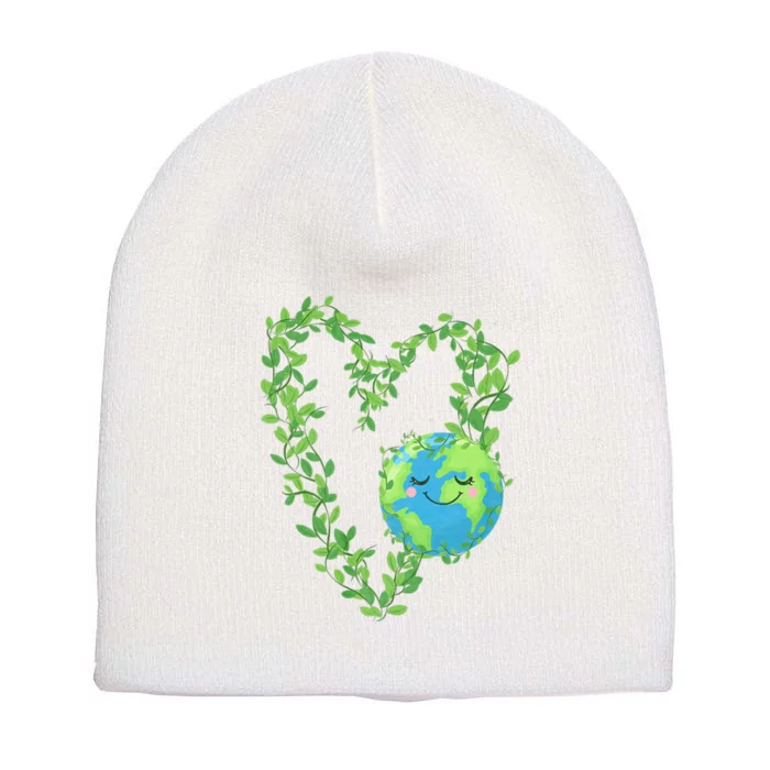 Earth Day 2024 Heart Earth Day Short Acrylic Beanie